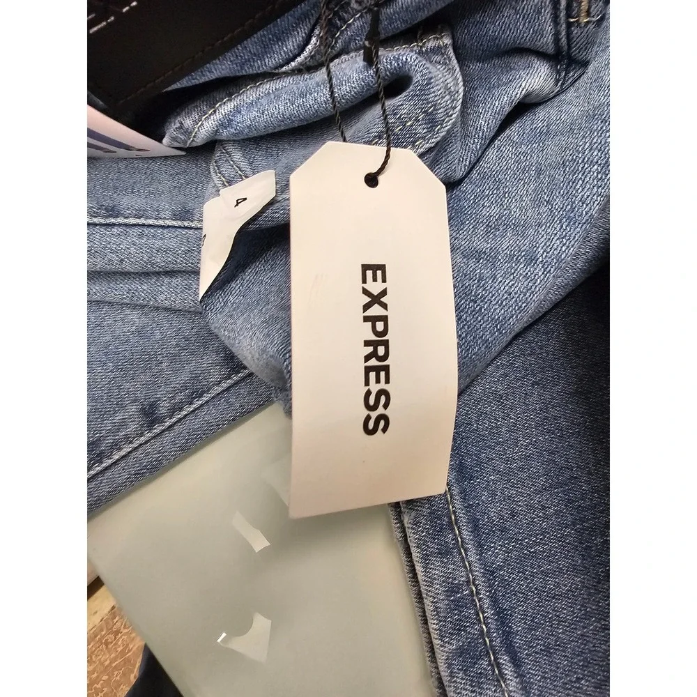 Express Womens Bootcut‎ Jeans Light Wash Denim Stretch Size 4 EX010051